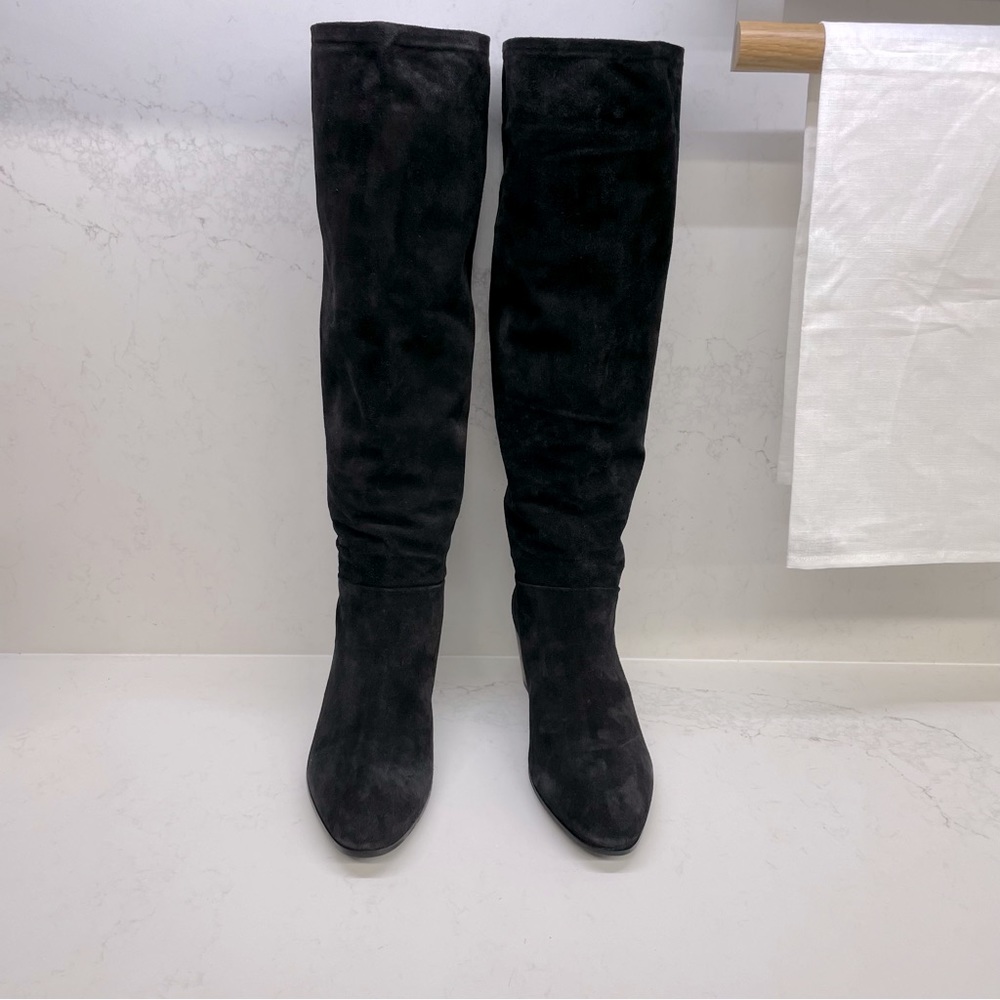 PRADA Knee High Suede Boot